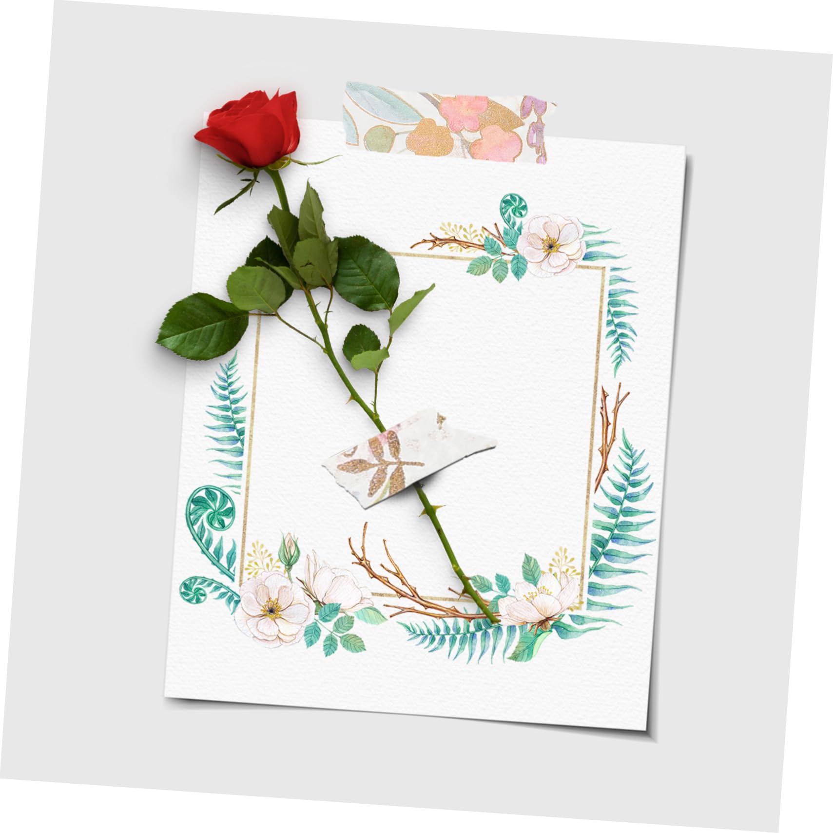 SEWACC 54rollos Washi Tape Diseño De Flores para Scrapbooking y Manualidades Adhesivo Sin Residuos para Planificadores y