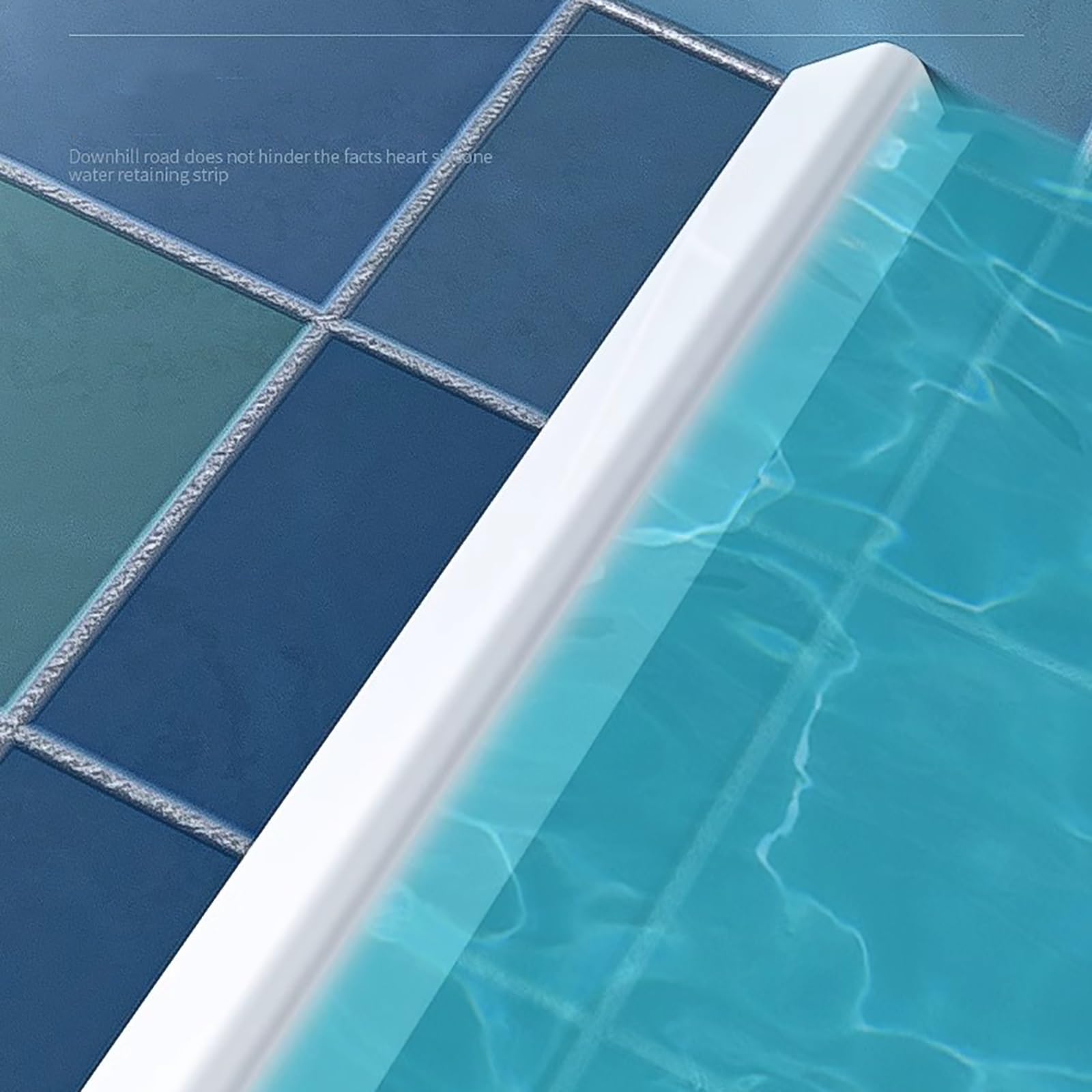 Diga per doccia pieghevole, Soglia doccia autoadesiva Barriera per tappo acqua, Cinturino in gomma per barriera per diga acqua per doccia, per striscia di ritenzione acqua da cucina ( Color : Gray , S