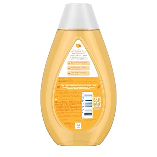 Miniatura 8 de Champú Johnson's Baby con aloe vera y vitamina B5, sin lágrimas, Esenciales para recién nacidos, Sin parabenos ni sulfatos añadidos, Hipoalergénico