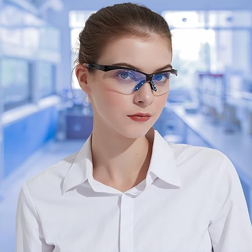 Miniatura 5 de ProtectX Safety Glasses for Men & Women, Safety Sunglasses with Anti-Fog Scratch Resistant Lenses, Non-Slip Grips, ANSI Z87.1