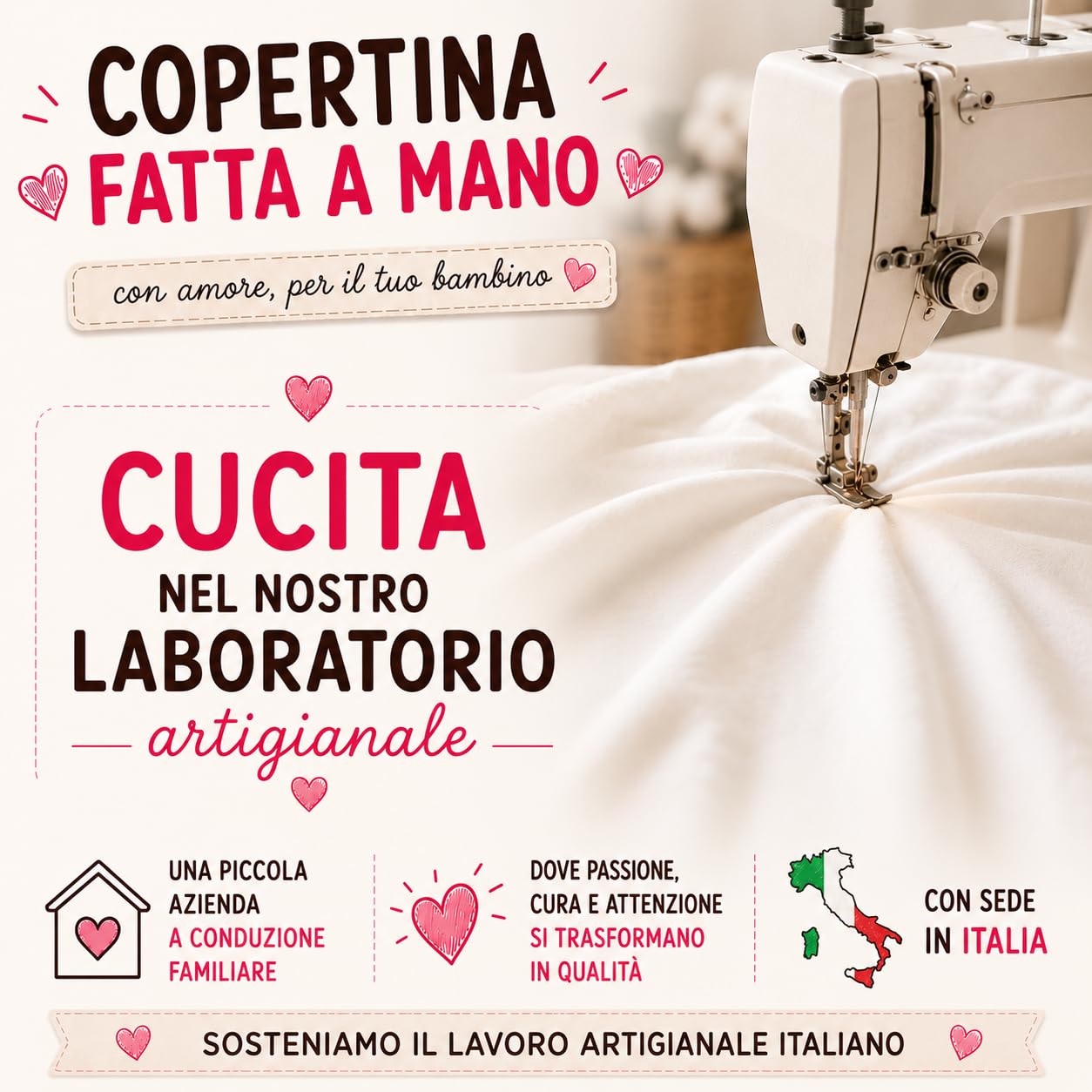 Generico Copertina Neonato Cotone Estiva 70x100 cm – Coperta per Culla e Carrozzina – Coperta Estiva per Neonati in 100% Cotone – Coperta per Nido – Regalo Nascita Made in Italy
