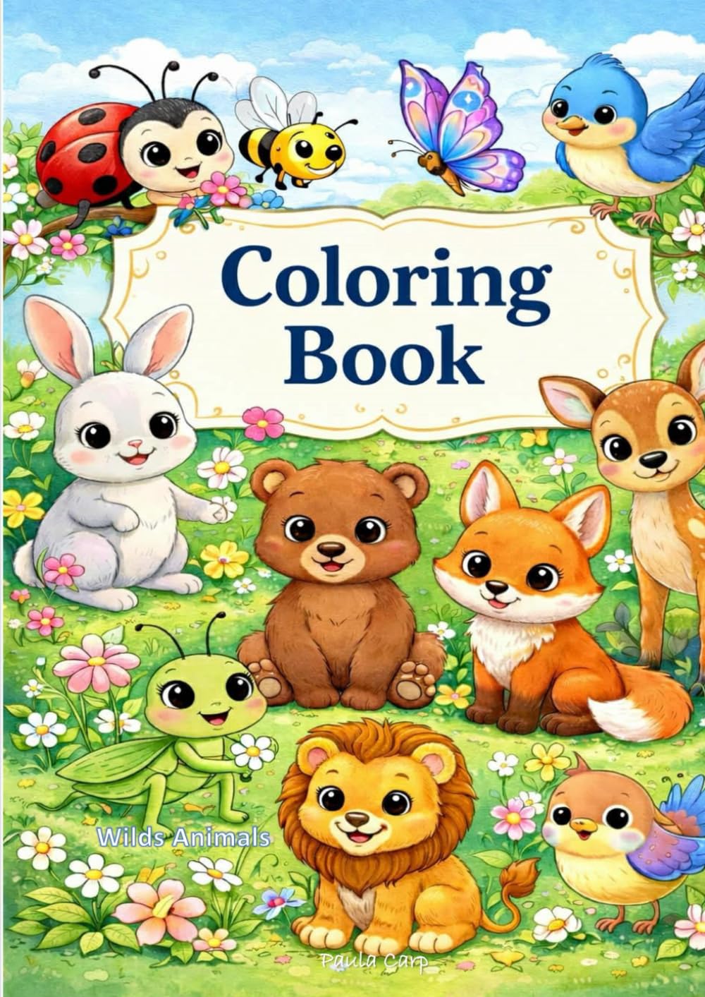Coloring Book: wild animals (Aunt Paula’s Little Coloring World)
