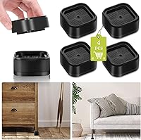 Vista 1 de Paquete de 4 elevadores de muebles de 1 pulgada, elevadores de cama ajustables resistentes para mesa, escritorio, sillón, silla, sofá, gabinete