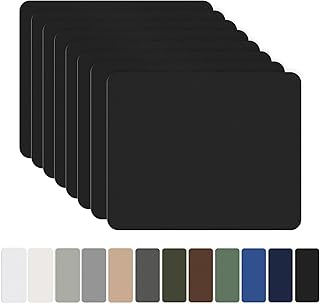 OAZ Patchs Autocollants en Nylon, 8 pièces 20x15cm Patch de réparation imperméable Autocollant, Patch en Nylon Autocollant Noir, pour tentes, Doudoune, Sac de Couchage, Sac à Main