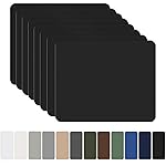 OAZ 8 Pieces 7.87 x 5.9 inch Nylon Repair Patches Nylon Fabric Patch Self-Adhesive Fabric Repair Tape Waterproof Lightweight Outdoor Gear Patch Kit for Down Jacket Clothing Tent Bag (Black)