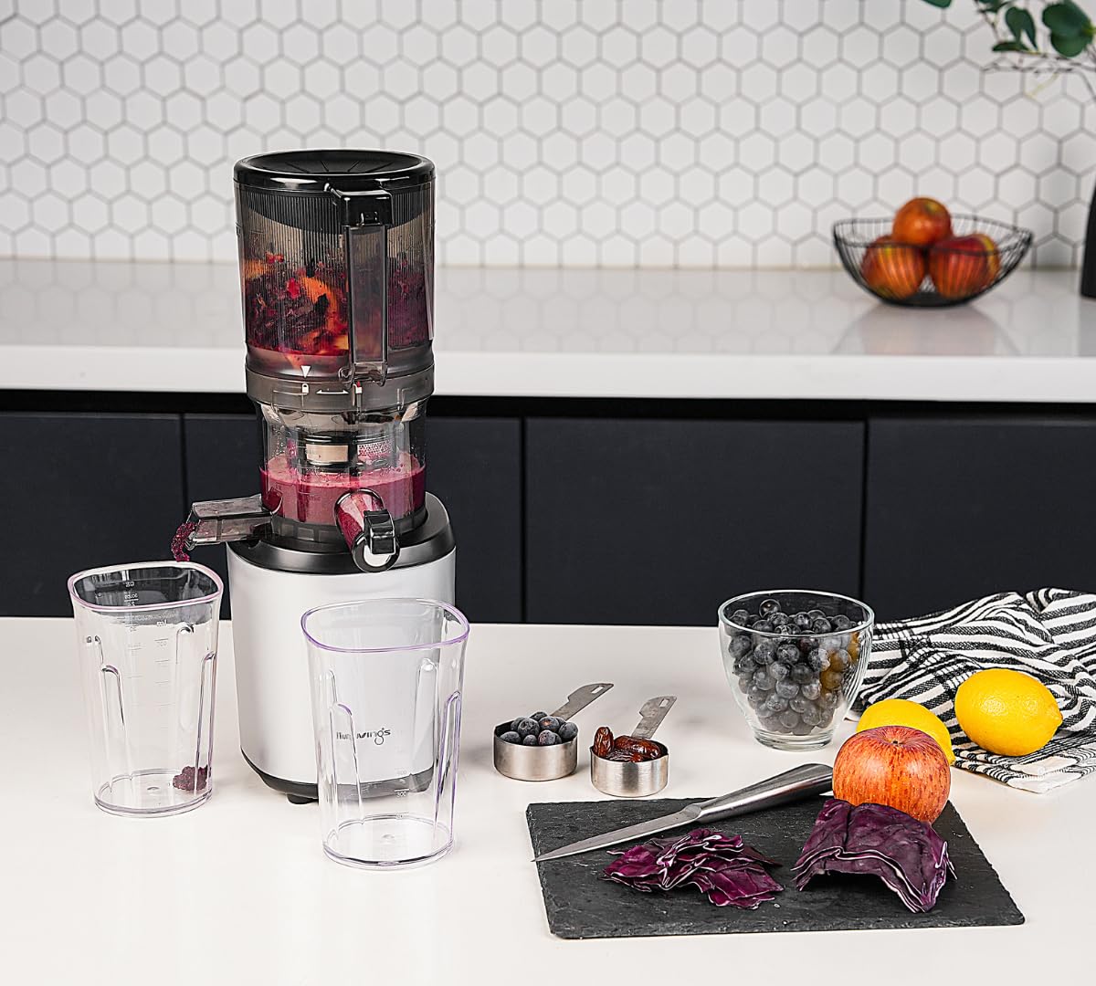 Kuvings Extracteur de jus AUTO6 Découpe automatique fruits légumes entiers Panier 1,7L Silver