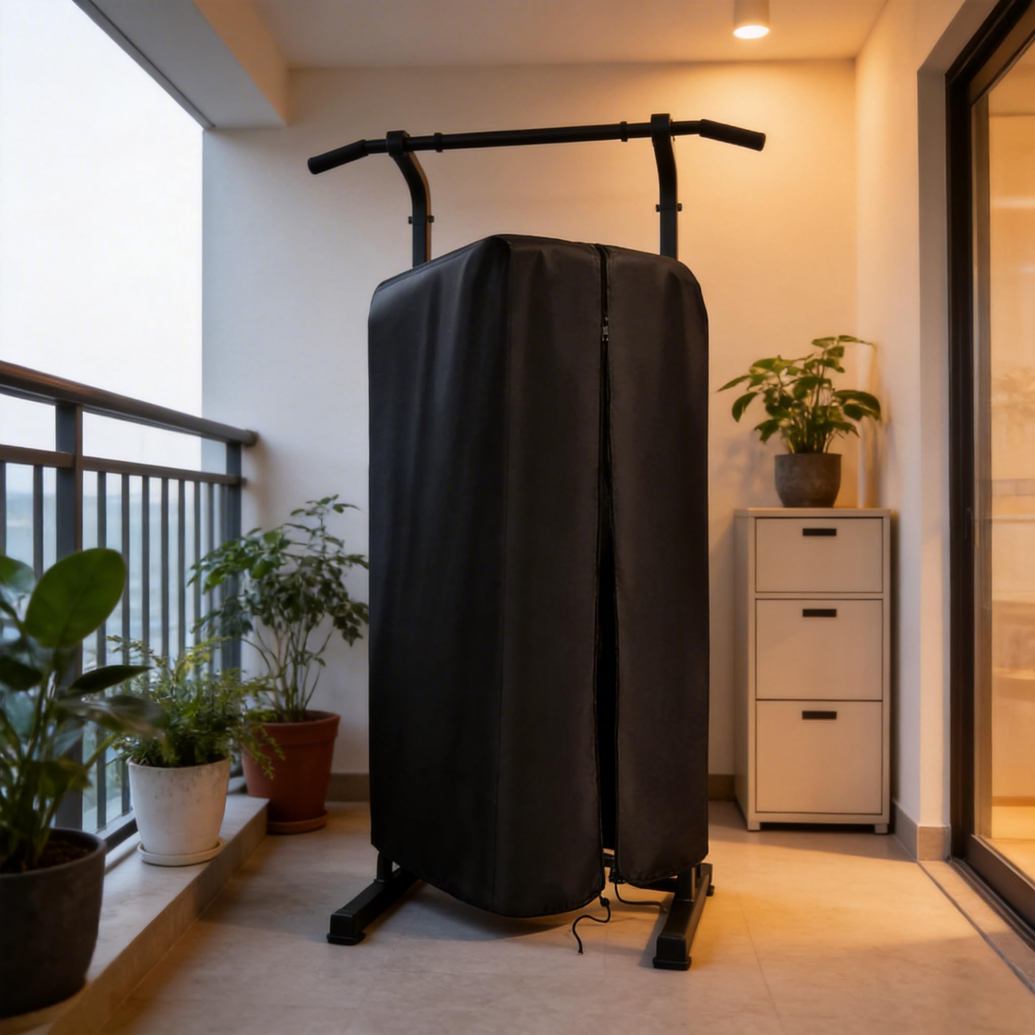Housse de protection pour barre de traction, 210D imperméable et anti-poussière pour tour de puissance/station de traction - Intérieur ou extérieur