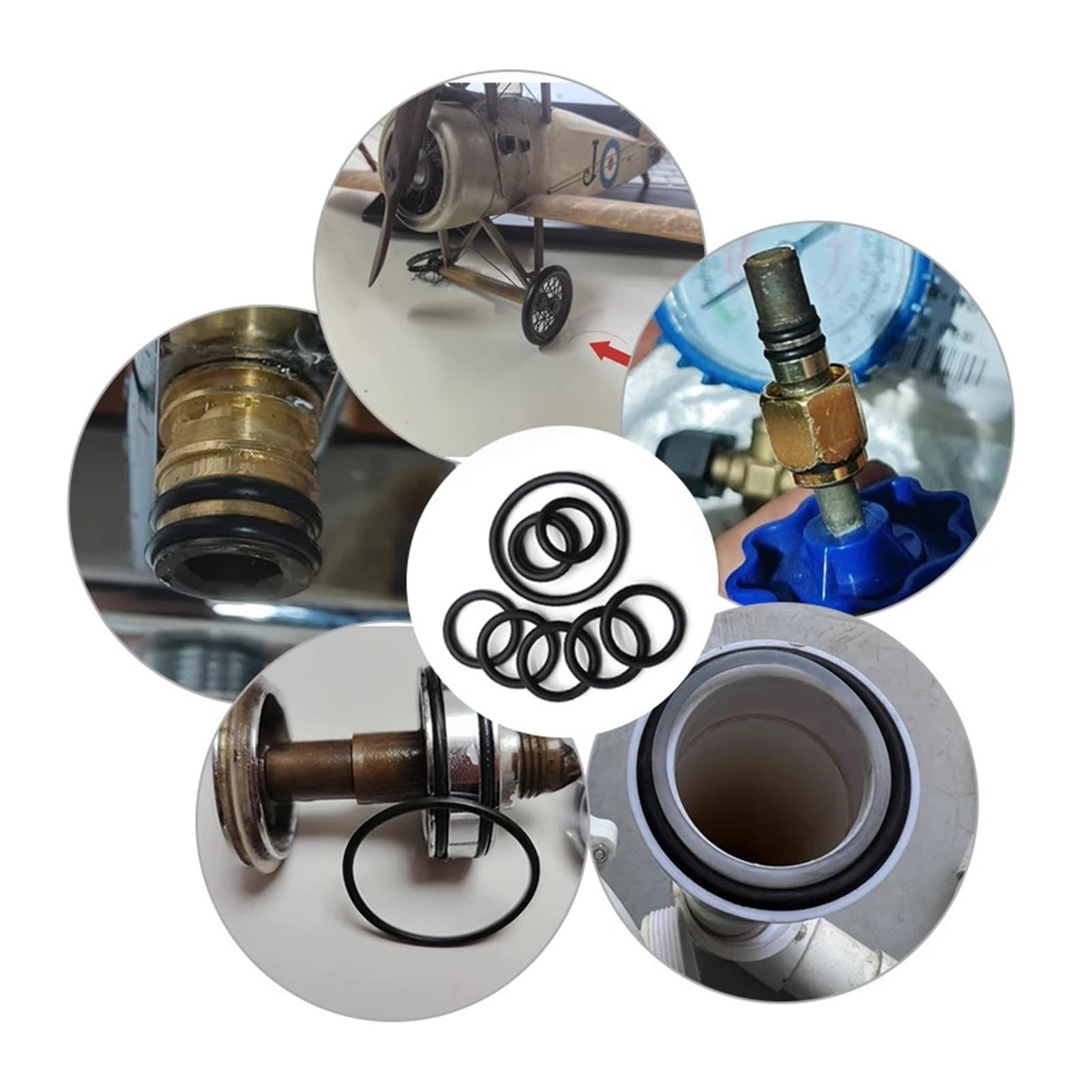 10–50 Stück NBR O-Ring 3,5 mm CS OD 10–285 mm Gummidichtung(50Pcs,OD 59MM ID 52MM_CS 3.5MM)