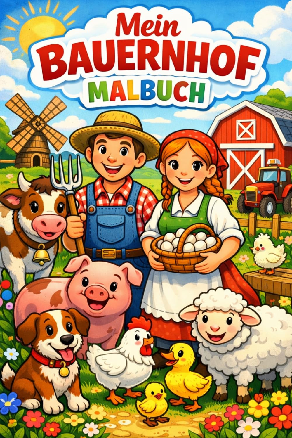 Mein Bauernhof: Malbuch für Kinder