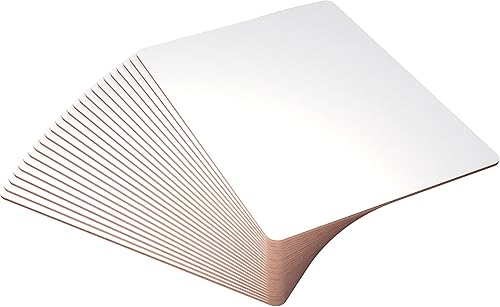 Lapboards de borrado en seco – Paquete de 25 pizarras blancas – 9 x 12 – Estudiante de una sola cara – Mejora el aprendizaje en el aula de los niños