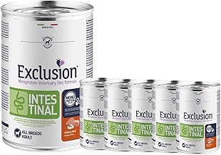 Exclusive Intestinal All Breeds Pork and Rice Food for Dogs, 6 Boxes of 400 g