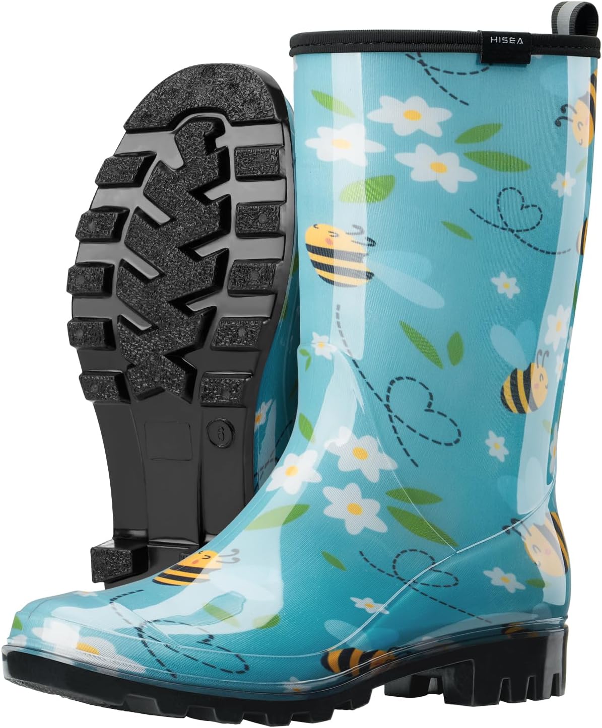 HISEA Women's Rain Boots Waterproof Mid Calf Garden Boots for Women - Image 4