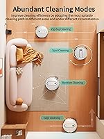 Vista 6 de Airzeen Robot Vacuum and Mop - 4000Pa Powerful Suction, APP/Alexa Control, 3-in-1 Cleaning Solution with Auto Self-Charging, Perfect for Pet Hair