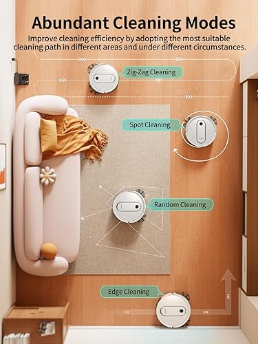 Miniatura 6 de Robot aspirador y trapeador  Potente succión de 4000 Pa, control de aplicaciónAlexa, solución de limpieza 3 en 1 con carga automática, perfecta para