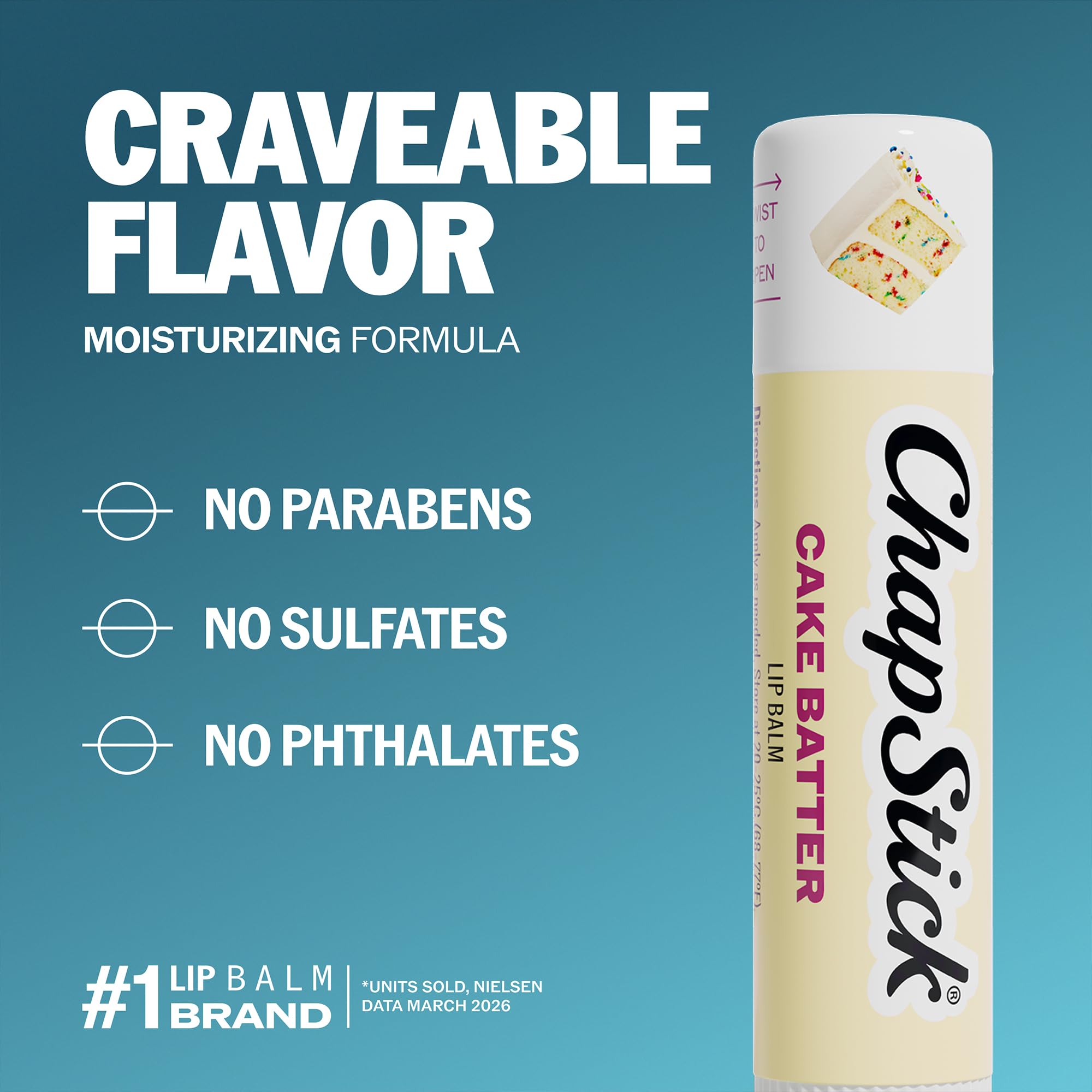 ChapStick Flavored Lip Balm Tube for Soft, Protected Lips