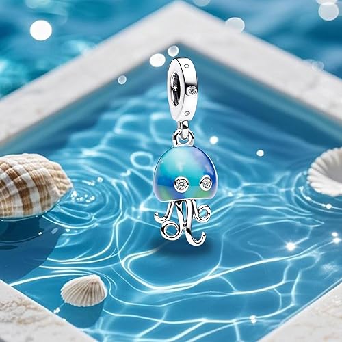 Miniatura 3 de Annmors 925 Sterling Silver Charms, Travel Ocean Summer Bead Dangle for Women Bracelet Necklace Graduation Holiday Jewelry Gift