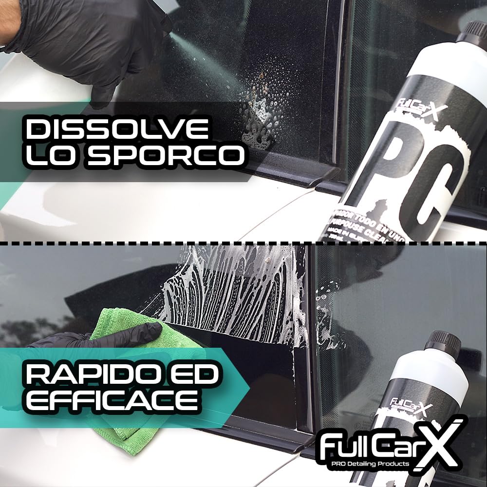 FULLCARX APC Ultra Concentrato 5L Detergente Multiuso Auto, all Purpose Cleaner, Diluire in Acqua, Adatto a Qualsiasi Superficie, Carrozzeria Cerchi Tessuto, Prodotto Professionale Detailing