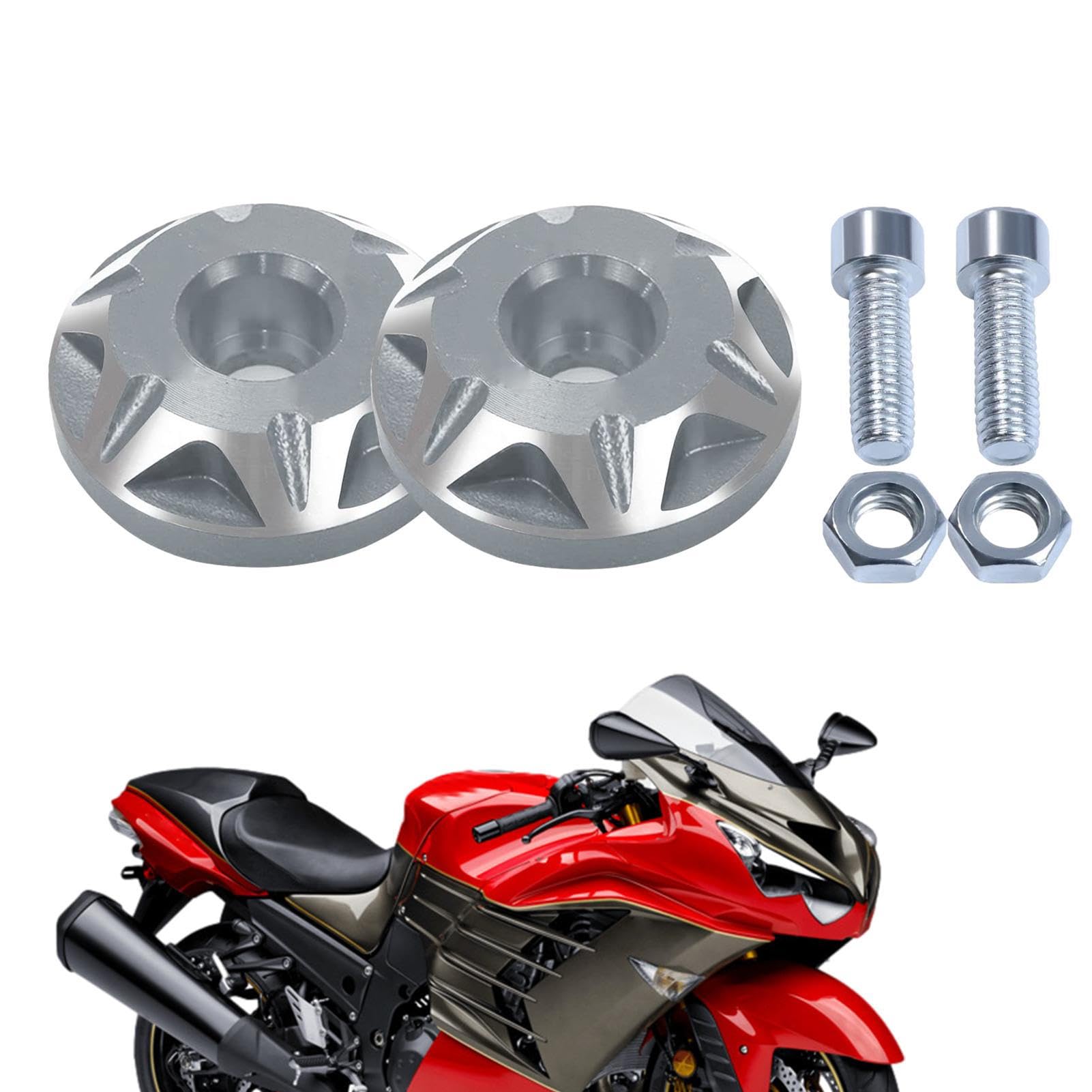Bulloni Per Targa Moto In Lega Di Alluminio, 2 Pezzi, Colore Nero/Argento/Rosso, Anodizzati Antiruggine, Universali Per Moto, Camion E Auto, Sostituzione Viti Originali