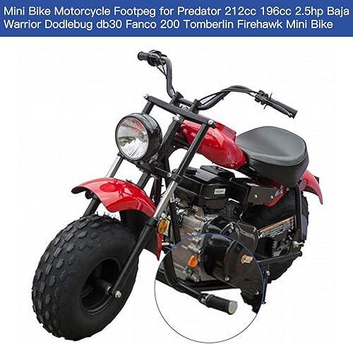 Miniatura 3 de YOXUFA Mini Estriberas de repuesto para Baja Warrior Massimo Trailmaster MB200 Champion CT70 KZ650 XL600R CMX250 Falcon 200 Predator 212cc 196cc