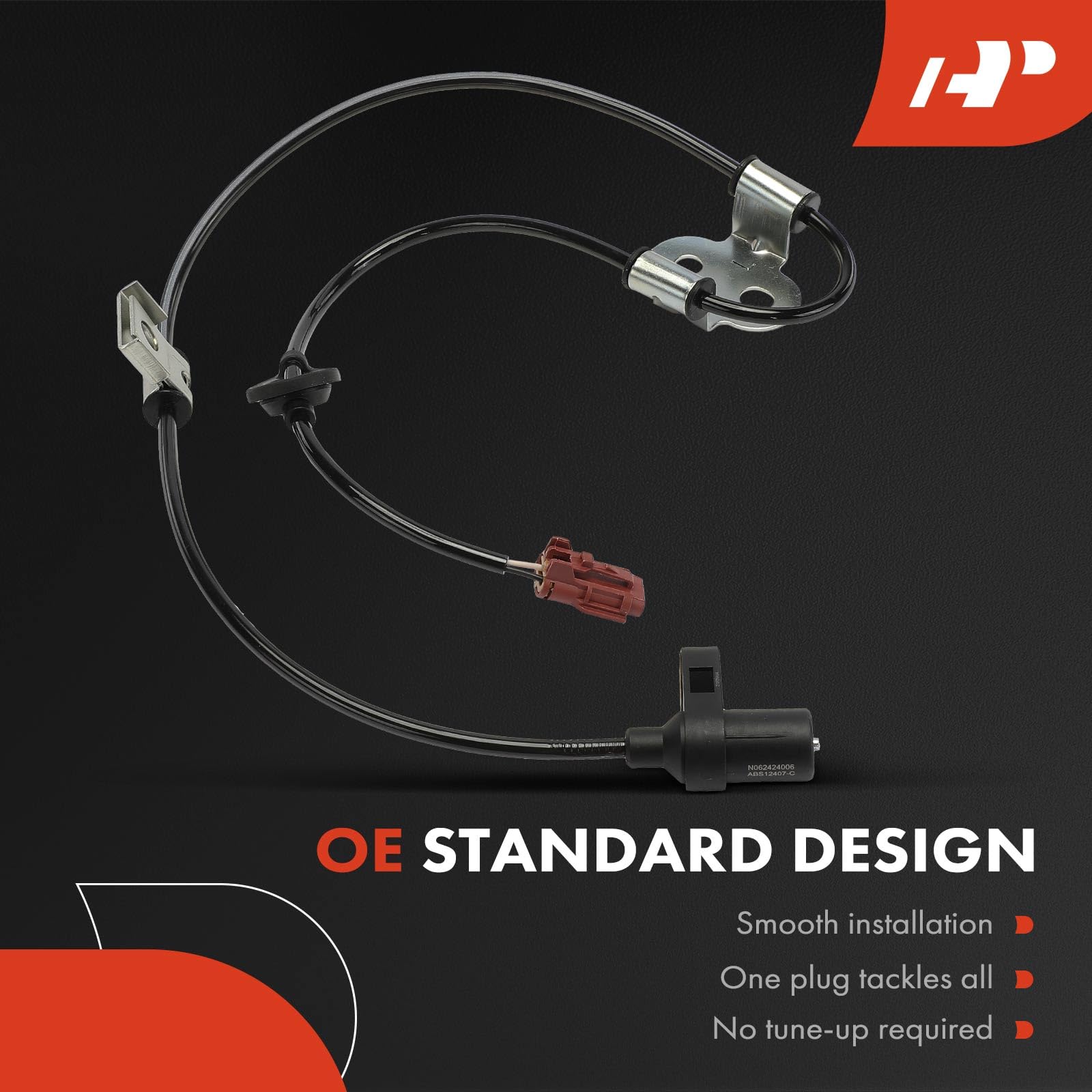 A-Premium ABS Wheel Speed Sensor Compatible With Honda Models - Fit 2007-2008, 1.5L - View #4