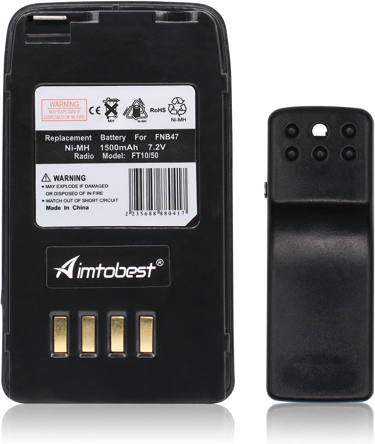 BATTERIA FNB-41 9.6/1000 Ma/h COMPATIBILE CON RTX YAESU - Foto 2