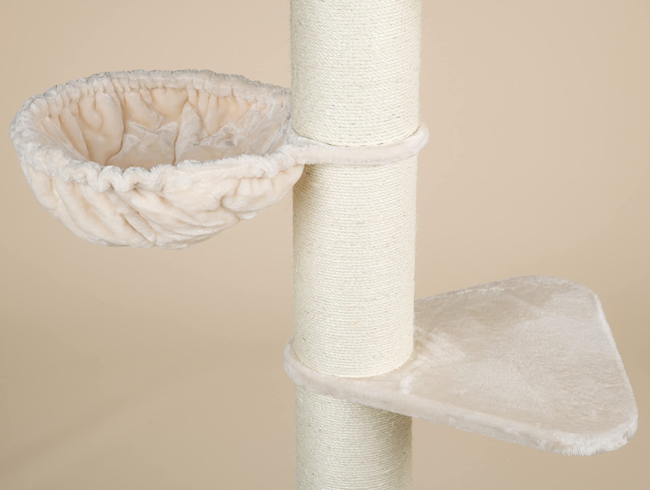 Buy RHRQuality Cat tree for large cats Maine Coon Tower Beige floor to