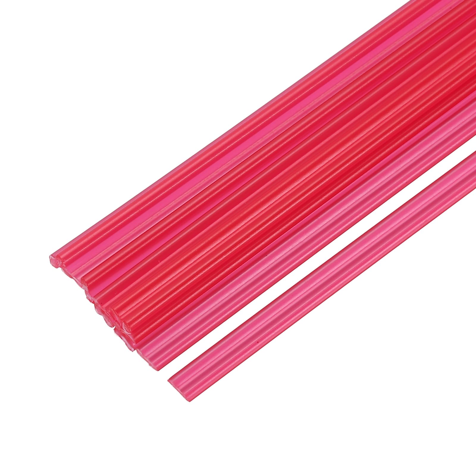 sourcing map 10pcs 13 Inch Plastic Welding Rods PP Welding Strips Welder Rods for Car Bumper, Kayak Repair, Plastic Welder, Red