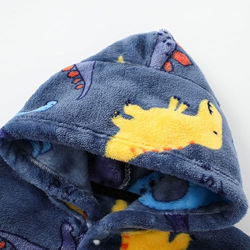 Miniatura 4 de Bebé Niños Niñas Dibujos Animados Albornoz De Baño Con Capucha Animal Bebé Toalla De Baño Bebé De Franela Niños Pequeños Niños Abrigo