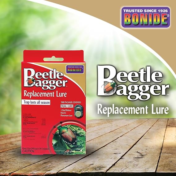 Bonide Beetle Bagger Japanese Beetle Trap Replacement Lures | Long Lasting, Dual Floral & Pheromone Lures