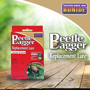 Bonide Beetle Bagger Japanese Beetle Trap Replacement Lures | Long Lasting, Dual Floral & Pheromone Lures