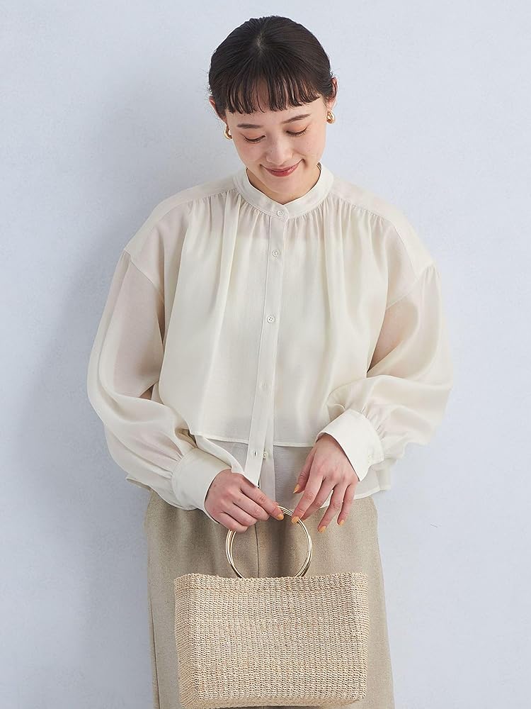 ポコポコシアークロップドブラウス/green label relaxing 楽天市場】【SALE／50%OFF】ポコポコ シアー クロップド