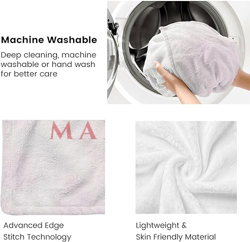 Miniatura 5 de Mantas de bebé personalizadas con nombre, mantas de bebé personalizadas para niñas, regalos de bebé, manta personalizada con corona de princesa para