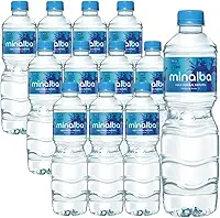 Kit 12 Água Mineral Natural Minalba sem gás 510ml Garrafa PET