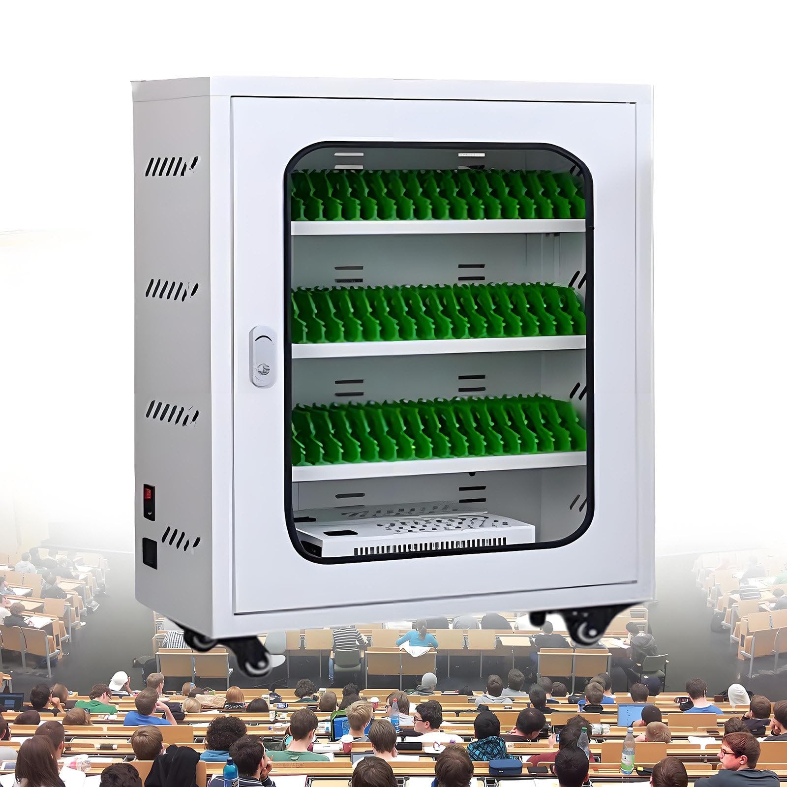 GUTYGIO 20-60 Ports USB Charging Station for Mobile Phones, Rechargeable Storage Locker with 20/30/40/50/60 Slots Ideal for Offices Schools & Events - Efficient Charging Cabinet 60slots