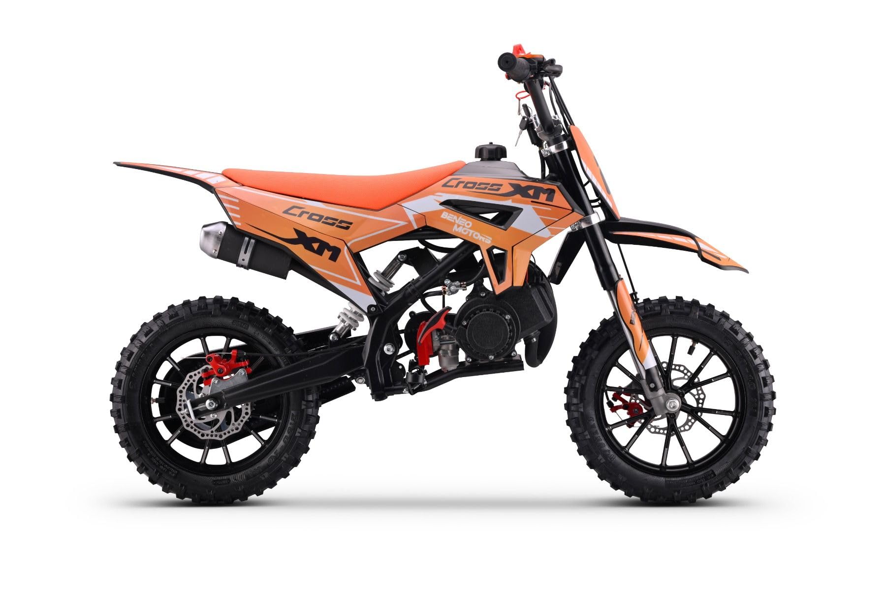 Moto de cross para niños Beneo Motors CROSS XM Naranja - 50cc