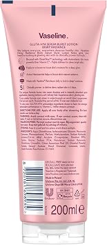 لوشن الجسم Vaseline Gluta-Hya Serum Burst Duo – Dewy Radiance & Overnight Repair 2x200ml مع GlutaGlow & 10x Vitamin C Power لبشرة ندية ورطبة ومتوهجة طوال اليوم والليل