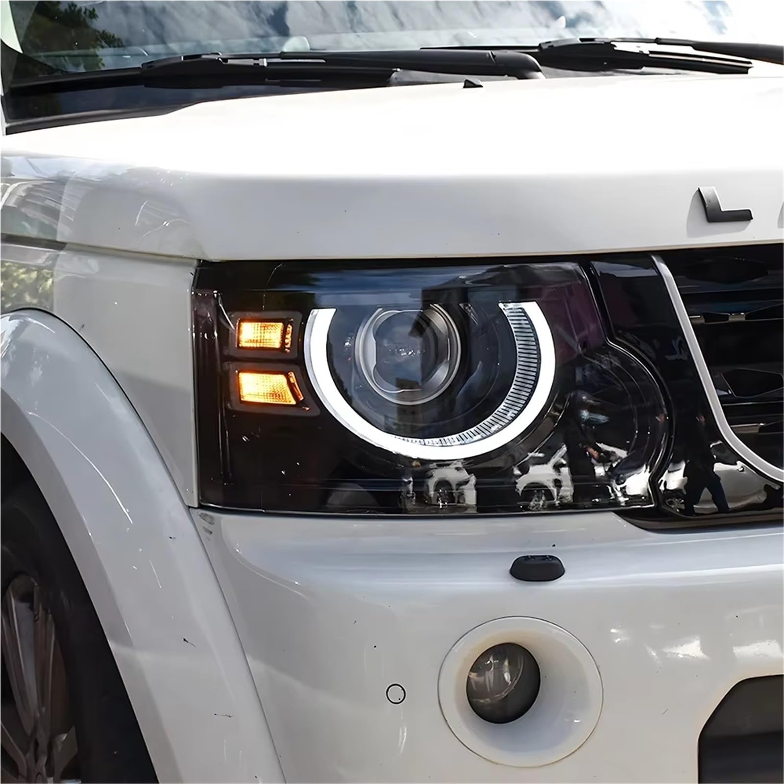 Per Land Per Rover Per Discovery 4 2014-2016 Gruppo Faro Anteriore Conjunto Faro Delantero | Accessori per fari per lenti per proiettori bifocali per auto assemblaggio di lampade anteriori automatiche