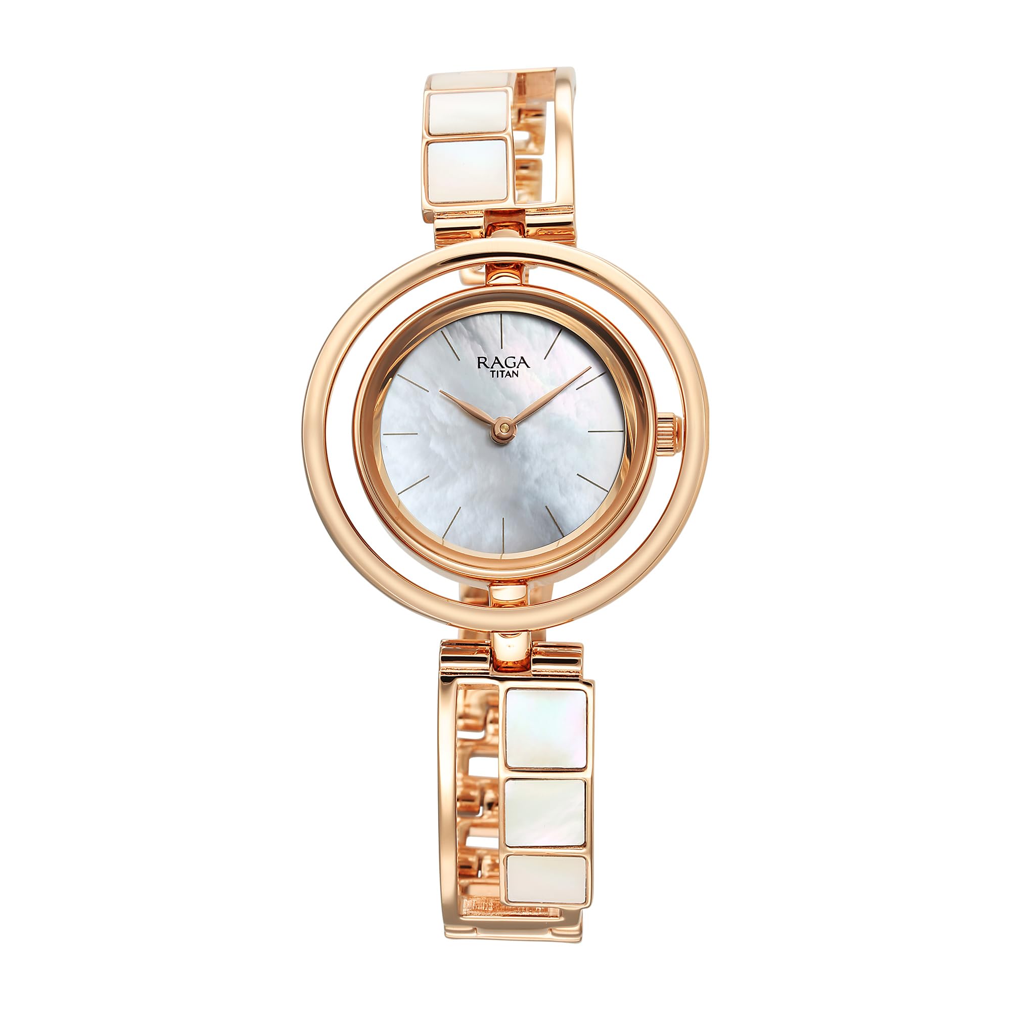 Titan Raga Power Pearls Quartz Analog Mother of Pearl Dial Metal Strap Watch for Women-NS95232WM01F (B0CLRGSGXT) Amazon Price History, Amazon Price Tracker
