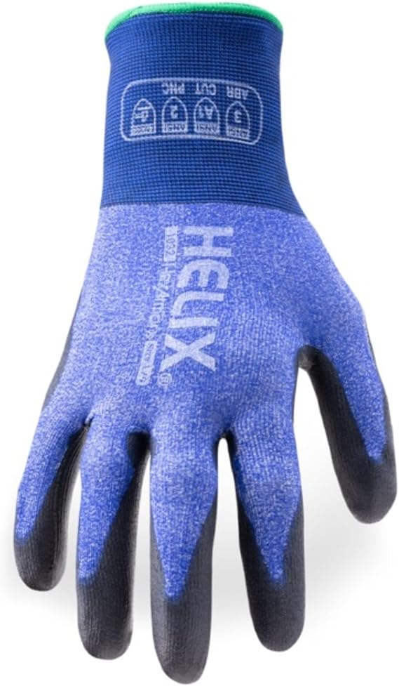 HexArmor High Dexterity Work Glove, Touchscreen capable, Semless Knit Helix 1032