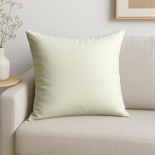 Vista 20 de Thmyo Paquete de 2 fundas de almohada cuadradas decorativas de algodón, fundas de almohada de sublimación en blanco, fundas de cojín blancas