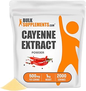 BulkSupplements.com Cayenne Extract Powder - Herbal Supplement - Capsaicin Supplements - Cayenne Pepper Extract - Cayenne ...