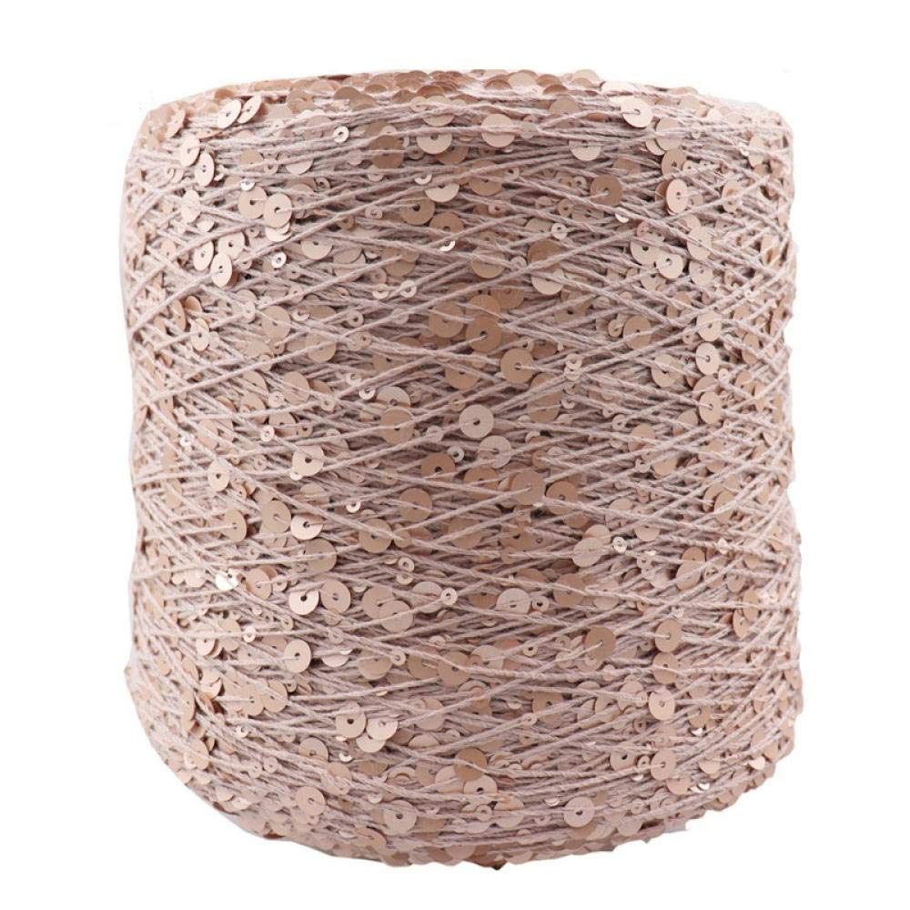 Double Knit Double Knit 50G/Ball/140M Cotton Yarn 6/3Mm Special Sequin Yarn Clothing Accessories Doll Knitting Yarn-03_8Pcs