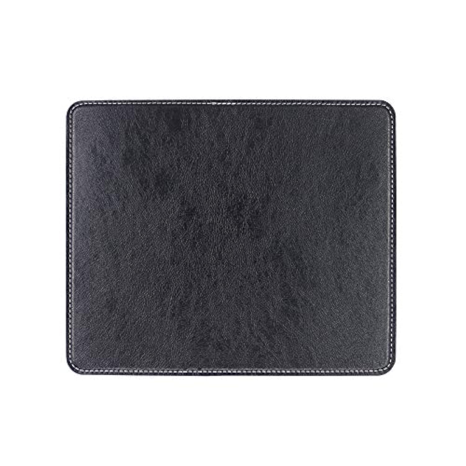 Non-Slip Rubber Base Mousepad for Laptop Computer PC Personality Desings Gaming Mouse Pad Mat 9.45 X 7.87 inch (Leahter Mouse Pad-Black, 9.45 X 7.87 inch)