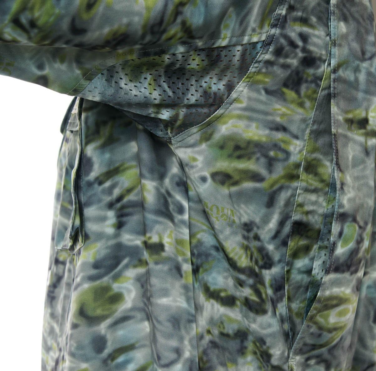 Aqua Design Long Sleeve Fly Fishing Shirt - Mens Camo Saltwater Vented Shirts