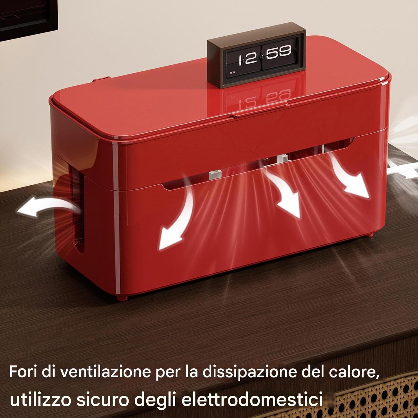 Pudełko Do Organizacji Kabli Organizer na Kable do Biurka z Kółkami