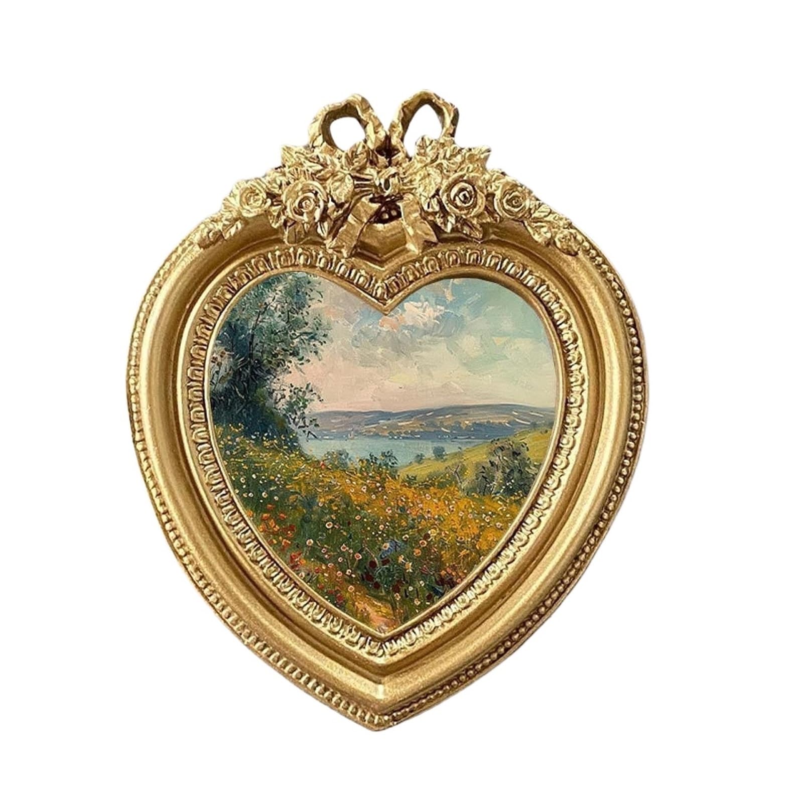 DAJGRHE Photo Frame Vintage Design Picture Frame Photo Tabletop Wall Hanging Pendants Display Decor Resin