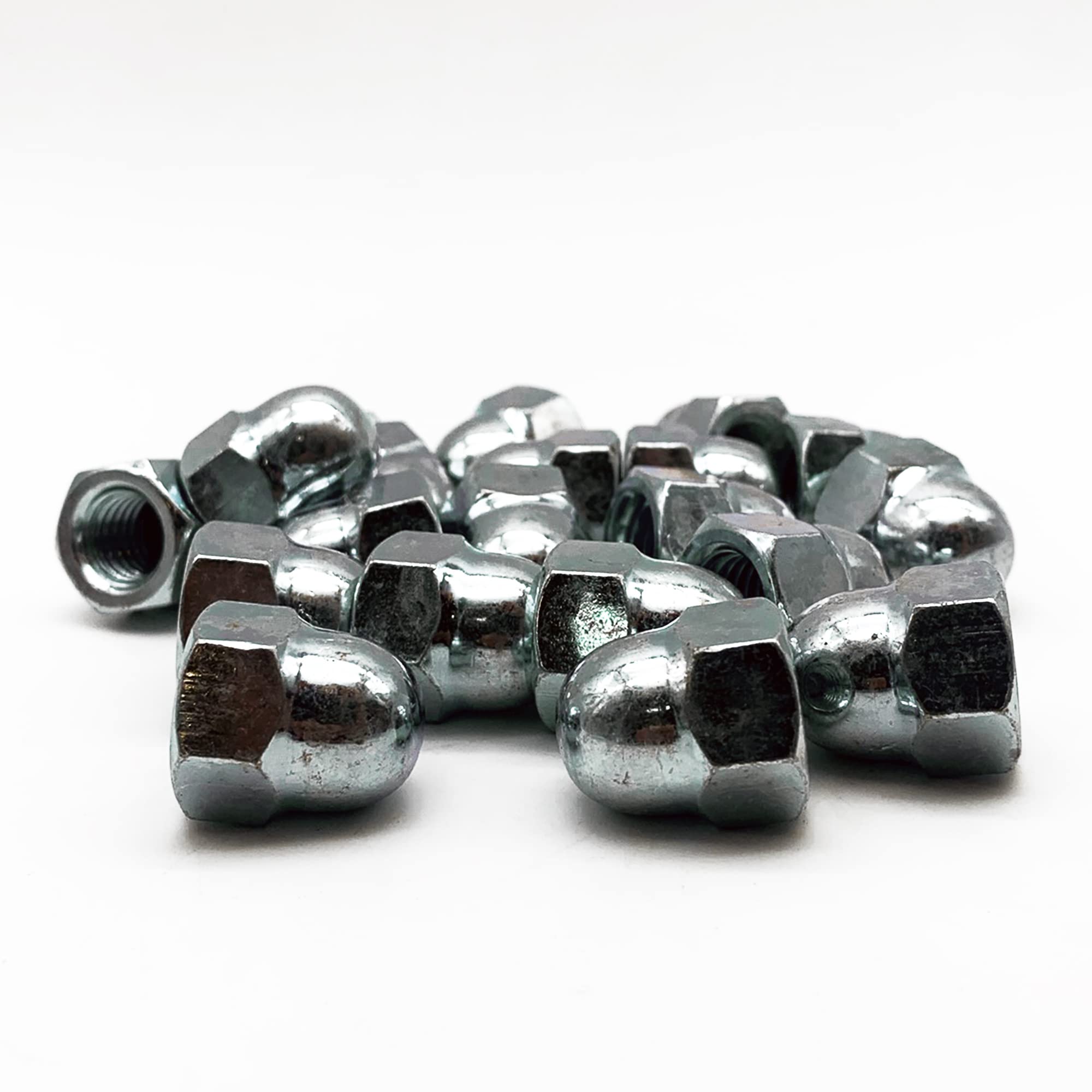 DOJA Industrial | DADO CIECO M10 | 25 Pezzi | Dadi Ciechi | Dadi a Cupola Esagonali per Viti | Acciaio Galvanizzato