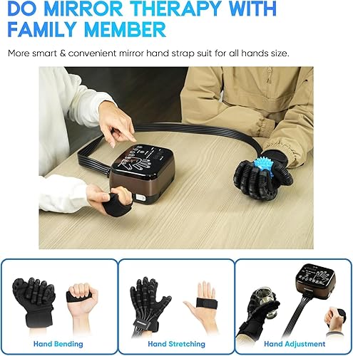 Miniatura 5 de Guante robot calentado para rehabilitación de accidentes cerebrovasculares, función de memoria, robótica, recuperación de accidentes