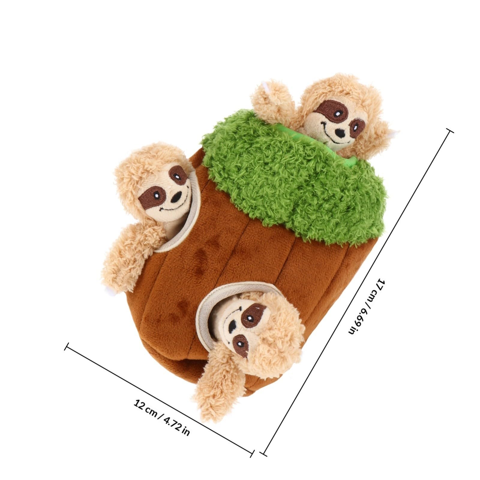 Giocattoli per Cani in Peluche 4 Pezzi Suono a Scricchiolio, Giochi da Masticare a Forma di Animali per Attività di Nascondino e Compagnia per Animali Domestici