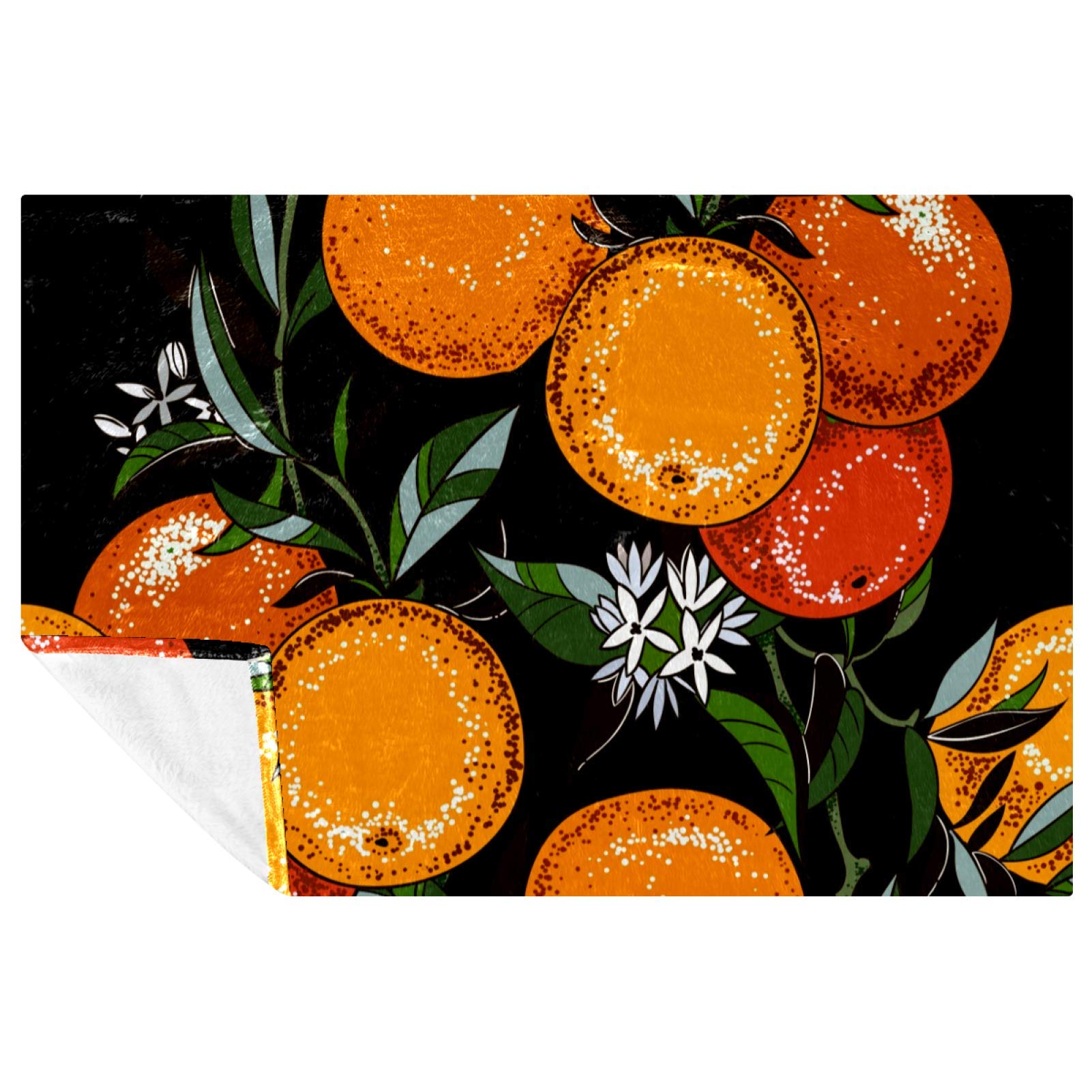 Couverture douce Ripe Oranges pour des soir&eacute;es cocooning au canap&eacute;